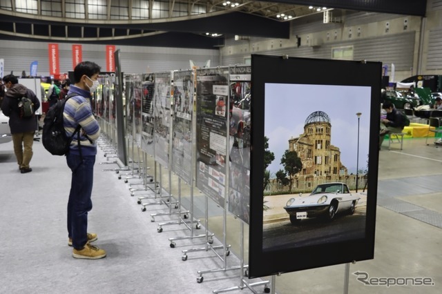 マツダの展示。綺麗なレストア車もさることながら、その過程での気づきや学びがまとめられており興味深かった。過去のクルマに学び、先輩の志やチャレンジをあきらめない。クルマづくりで受け継いでいきたいことがそこにはあるという。