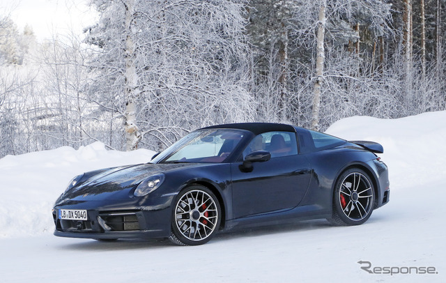 ポルシェ 911タルガ4 GTS 新型プロトタイプ（スクープ写真）