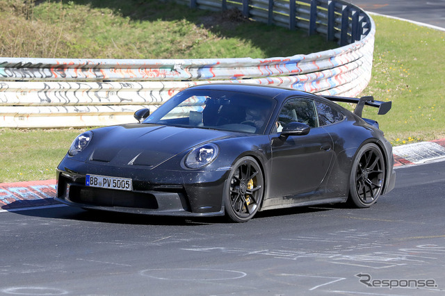 ポルシェ 911 GT3 開発車両（スクープ写真）