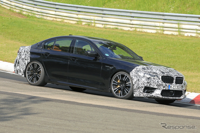 BMW M5 セダン 改良新型プロトタイプ（スクープ写真）