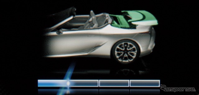 レクサス LC500コンバーチブル マルチインフォメーションディスプレイ表示機能（オープン作動時）