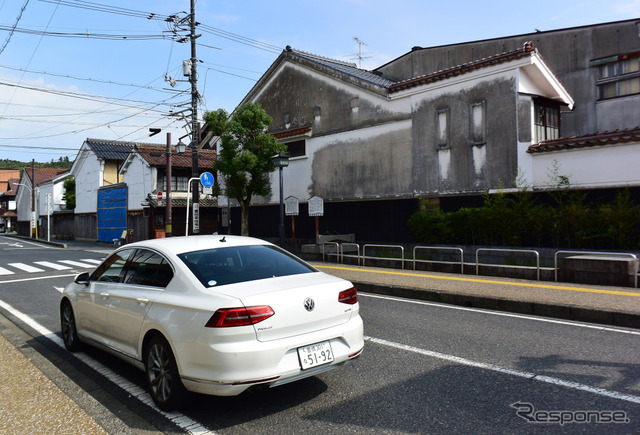 鳥取の倉吉にて。古い街並みが残る。