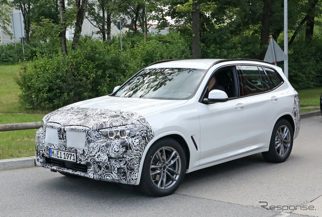 BMW X3 改良新型プロトタイプ（スクープ写真）