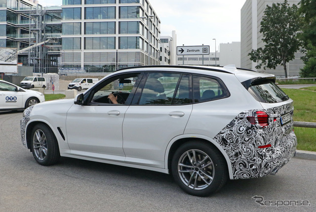 BMW X3 改良新型プロトタイプ（スクープ写真）