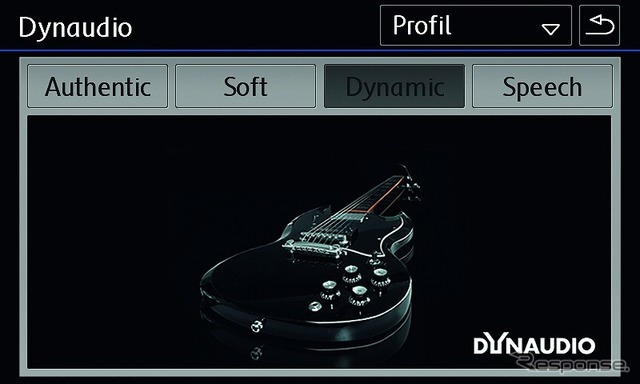 VW ティグアン TSI/TDI R-ライン ブラックスタイル ディナウディオパッケージ サウンド設定ダイナミック画面