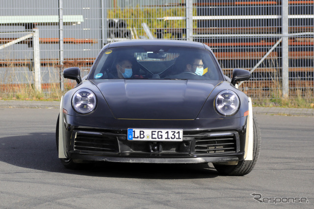 ポルシェ 911 謎の開発車両（スクープ写真）