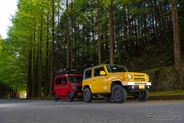 『N-VAN DENALI』（N-VANデナリ）と『JIMNY the ROOTS』（ジムニー ザ・ルーツ）