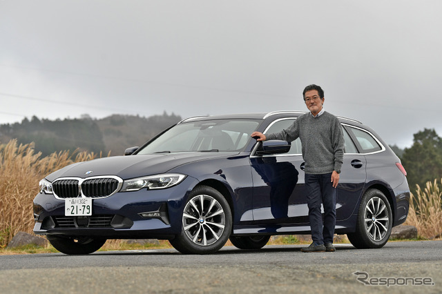 島崎七生人氏とBMW 318iツーリング