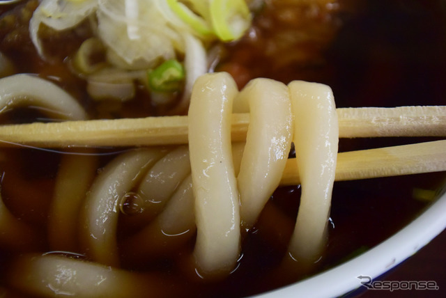 関ケ原の食堂でうどんを食す。こういう一見何でもないものこそ、地方によって味や流儀が違っていて面白い。