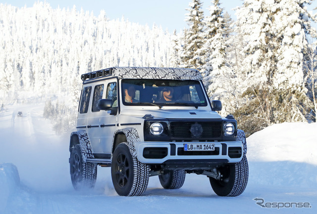 メルセデスベンツ Gクラス 4×4スクエアード 次期型プロトタイプ（スクープ写真）