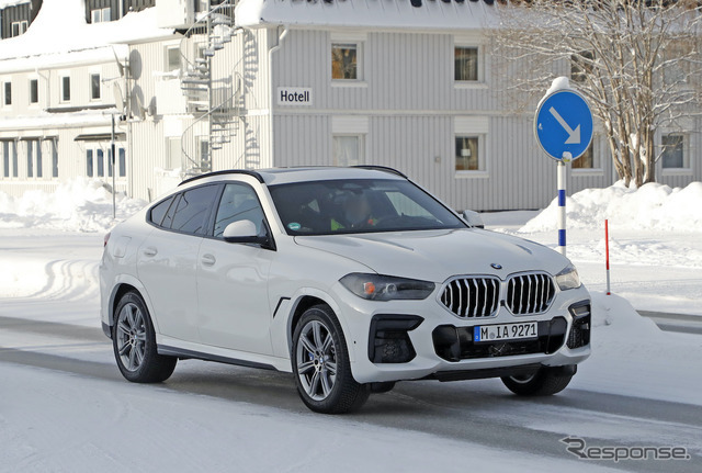 BMW X6 改良新型プロトタイプ（スクープ写真）