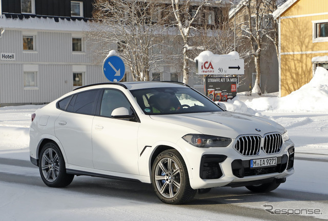 BMW X6 改良新型プロトタイプ（スクープ写真）