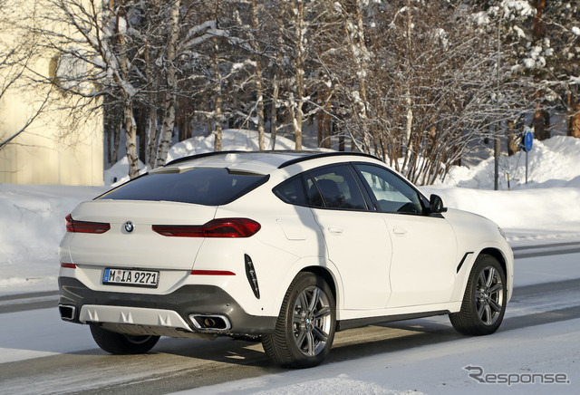 BMW X6 改良新型プロトタイプ（スクープ写真）