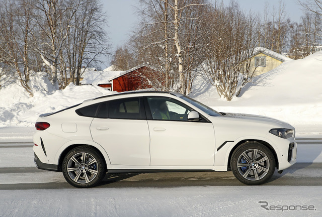 BMW X6 改良新型プロトタイプ（スクープ写真）