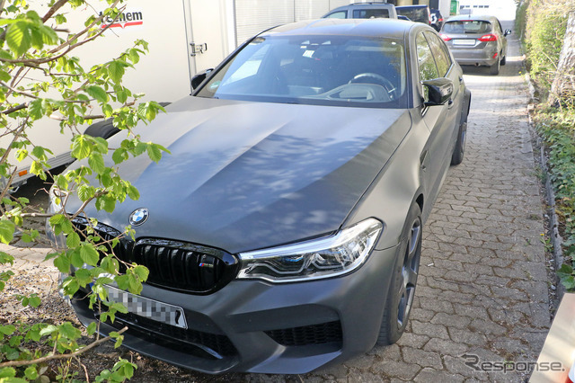 BMW M5 謎のプロトタイプ車両（スクープ写真）