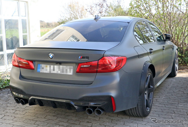 BMW M5 謎のプロトタイプ車両（スクープ写真）