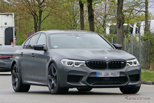 BMW M5 謎のプロトタイプ車両（スクープ写真）