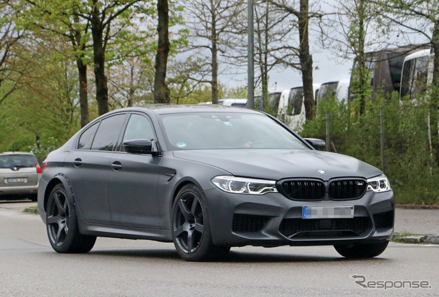 BMW M5 謎のプロトタイプ車両（スクープ写真）