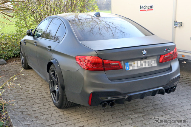 BMW M5 謎のプロトタイプ車両（スクープ写真）