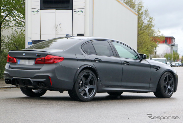 BMW M5 謎のプロトタイプ車両（スクープ写真）