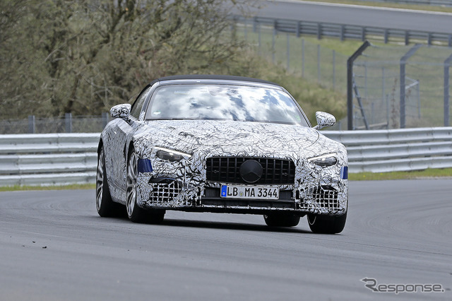 メルセデスAMG SL 次期型プロトタイプ　（スクープ写真）