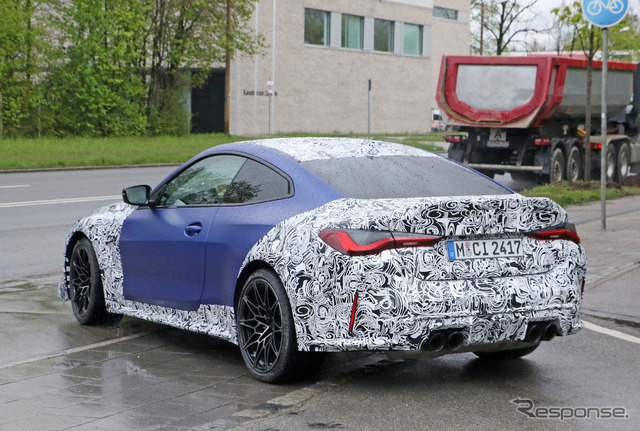 BMW M4クーペをベースとしたプロトタイプ（スクープ写真）