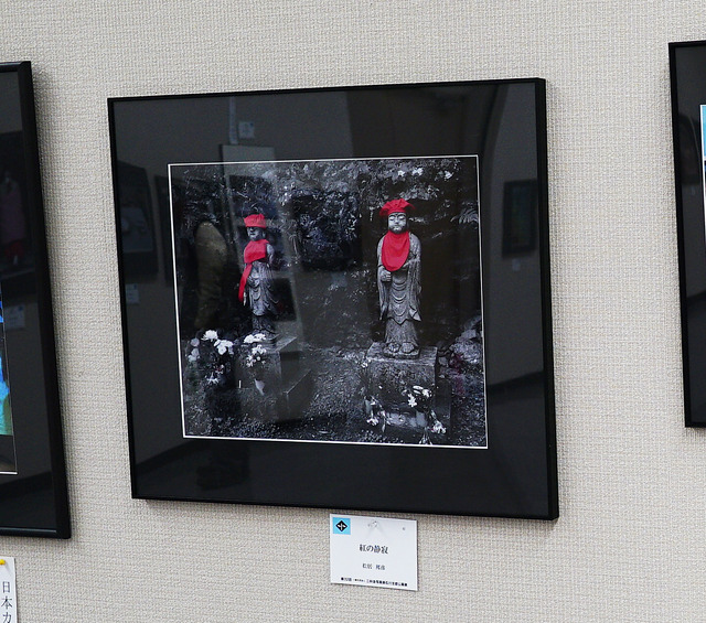 二科展の1次審査を通過した、松居さんの作品『紅の静寂』。