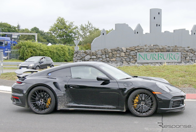 ポルシェ 911ターボ ハイブリッド（スクープ写真）