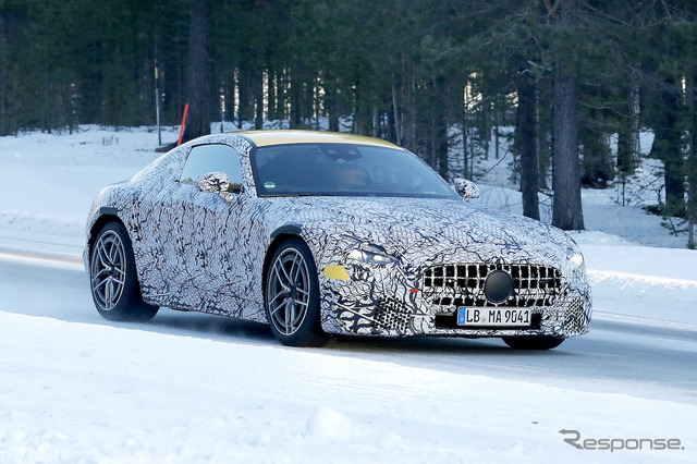 メルセデス AMG GTクーペ 次期型プロトタイプ（スクープ写真）