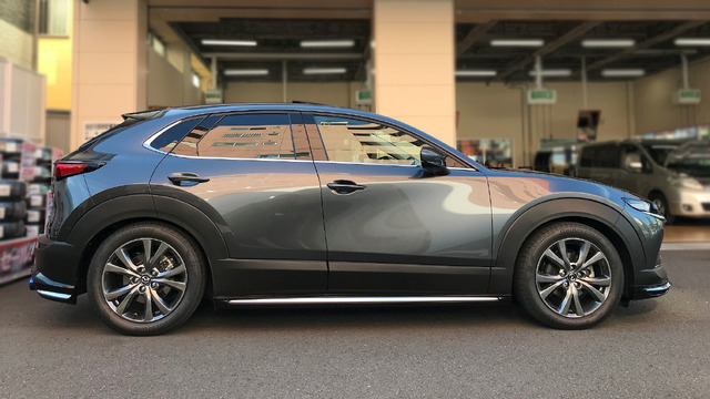 FLEX Z装着MAZDA CX-30（Ft: -25mm / Rr: -55mm）