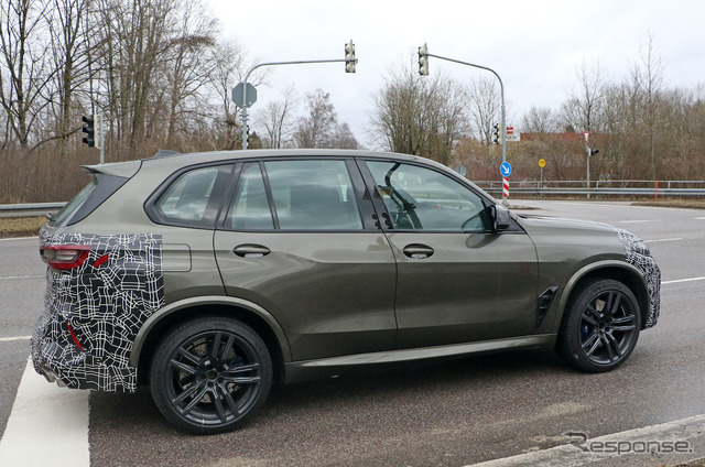 BMW X5M 改良新型プロトタイプ（スクープ写真）