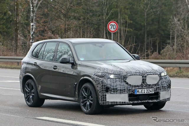 BMW X5M 改良新型プロトタイプ（スクープ写真）