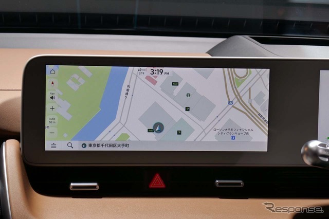 アイオニック5に搭載されたカーナビにはゼンリン製地図データが採用されていた
