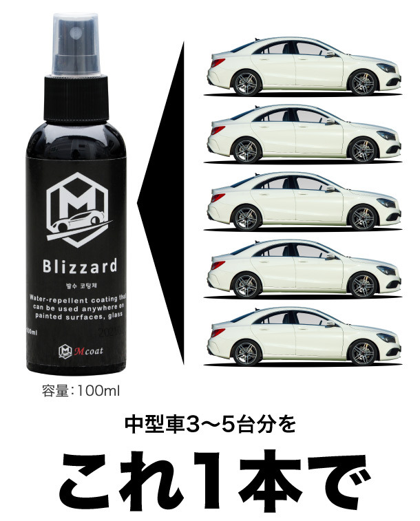 車用セラミックコーティングスプレー Blizzard（ブリザード）