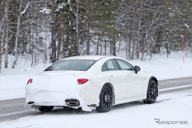 メルセデスベンツ CLS 開発車両（スクープ写真）