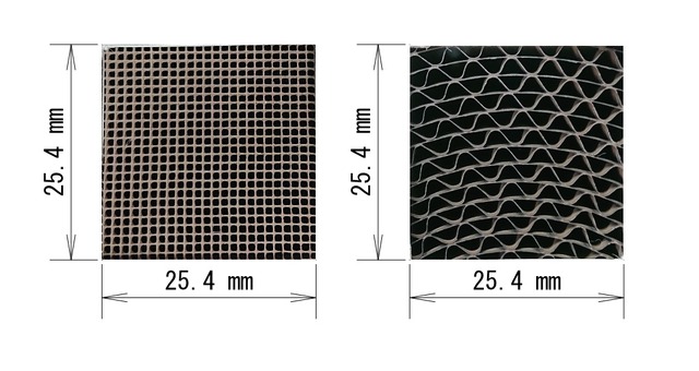 純正の600セルに対してHKSは150セルとすることで低排圧化を実現