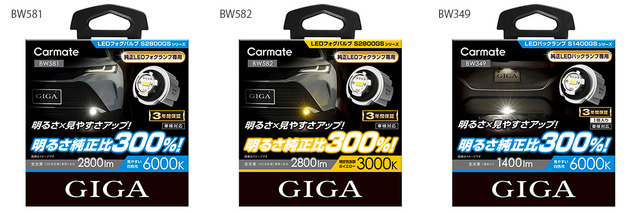 GIGA LEDフォグバルブ S2800GS /  LEDバックランプ S1400GS