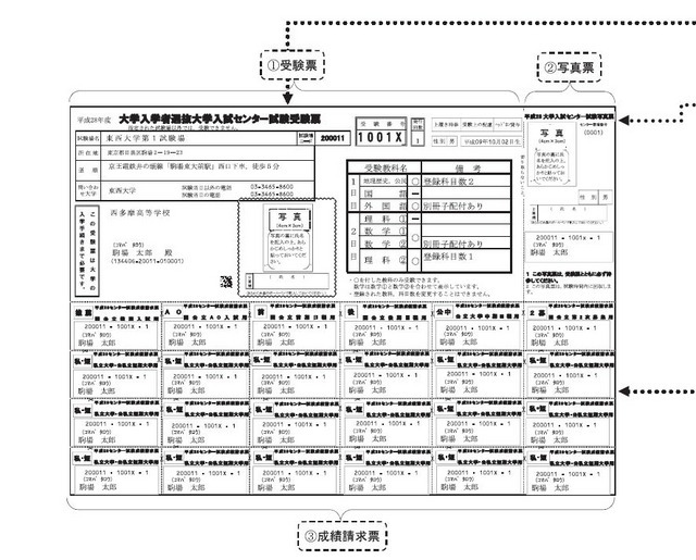 受験票