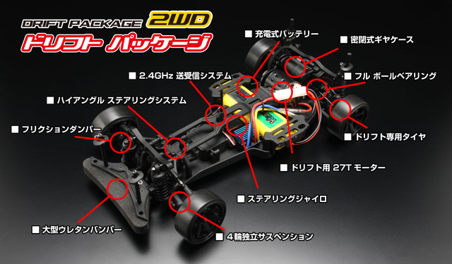 RWDドリフトカー YD-2 RTR レディ・トゥ・ラン フルセット