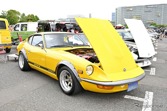 左ハンドルのホンダ フィット！ US仕様で雰囲気激変…34th MOONEYES Street Car Nationals