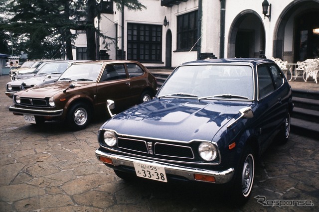 ホンダ・シビック初代発表会（東京、赤坂プリンスホテル）