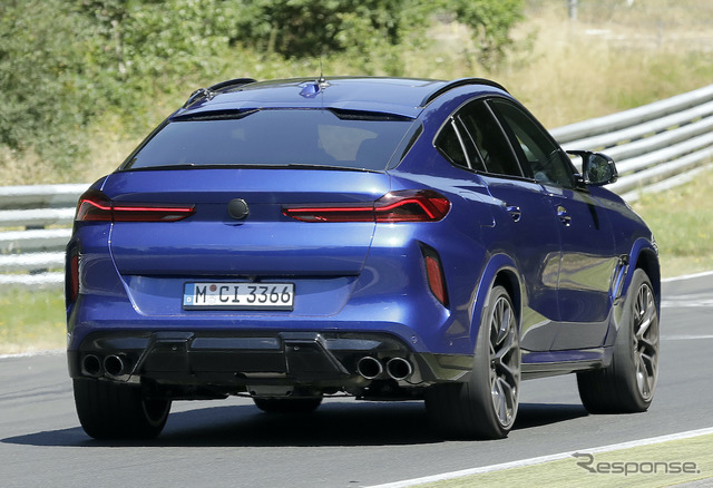 BMW X6M 改良新型プロトタイプ（スクープ写真）