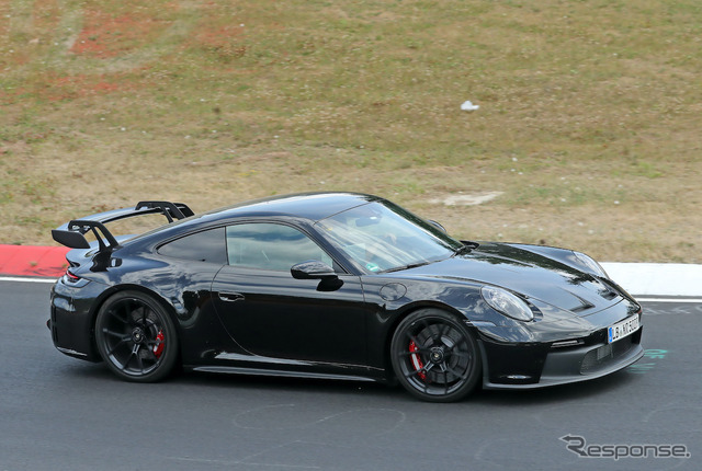 ポルシェ 911 GT3 改良新型プロトタイプ（スクープ写真）