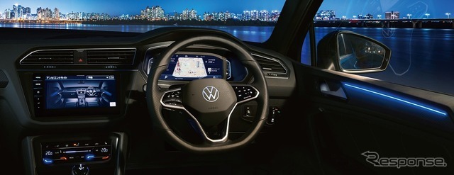 VW ティグアン インテリアアンビエントライト（カラー調整機能付）