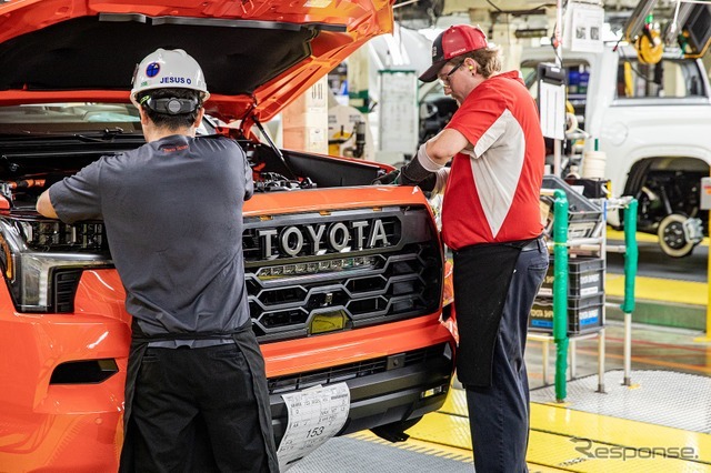 トヨタの米国テキサス州サンアントニオ工場で生産を開始した セコイア 新型