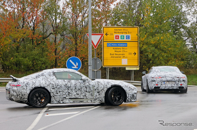 メルセデス AMG GT 53 Eパフォーマンス（スクープ写真）