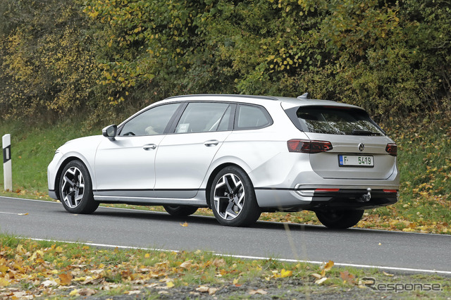 VW パサート 次期型プロトタイプ（スクープ写真）