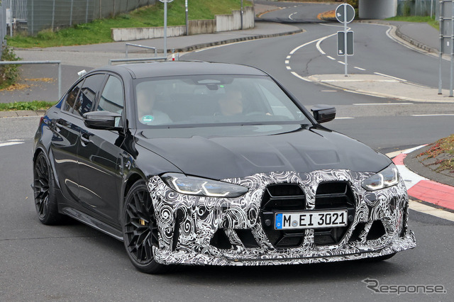 BMW M3 CS 新型プロトタイプ（スクープ写真）