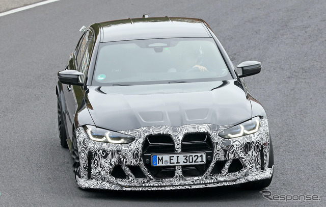 BMW M3 CS 新型プロトタイプ（スクープ写真）