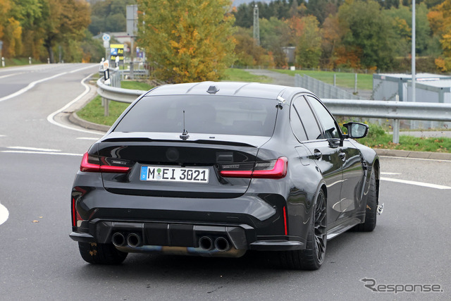 BMW M3 CS 新型プロトタイプ（スクープ写真）